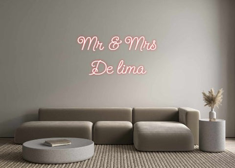 Custom Neon: Mr & Mrs 
De...