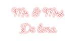 Custom Neon: Mr & Mrs 
De...