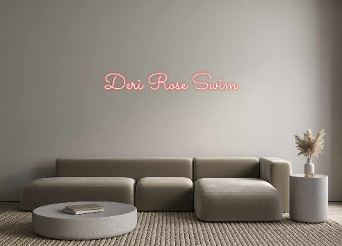 Custom Neon: Deri Rose Swim