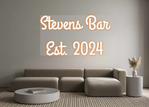 Custom Neon: Stevens Bar
...