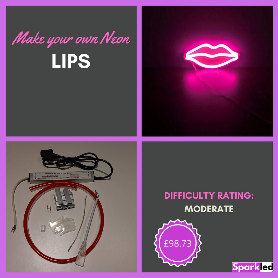 Make your own Neon Lips