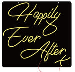 Led Neon Sign Happily Ever After (Cool White) | Hire