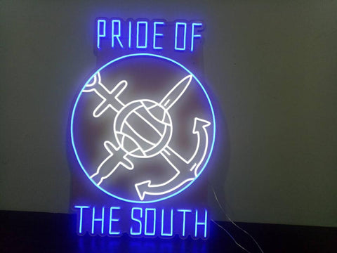 80's Pompey Crest - Pride of the South Neon Sign