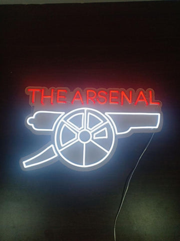 The Arsenal with Cannon Neon Sign
