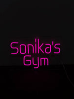 Upto 8 letter Name and Home Gym sign