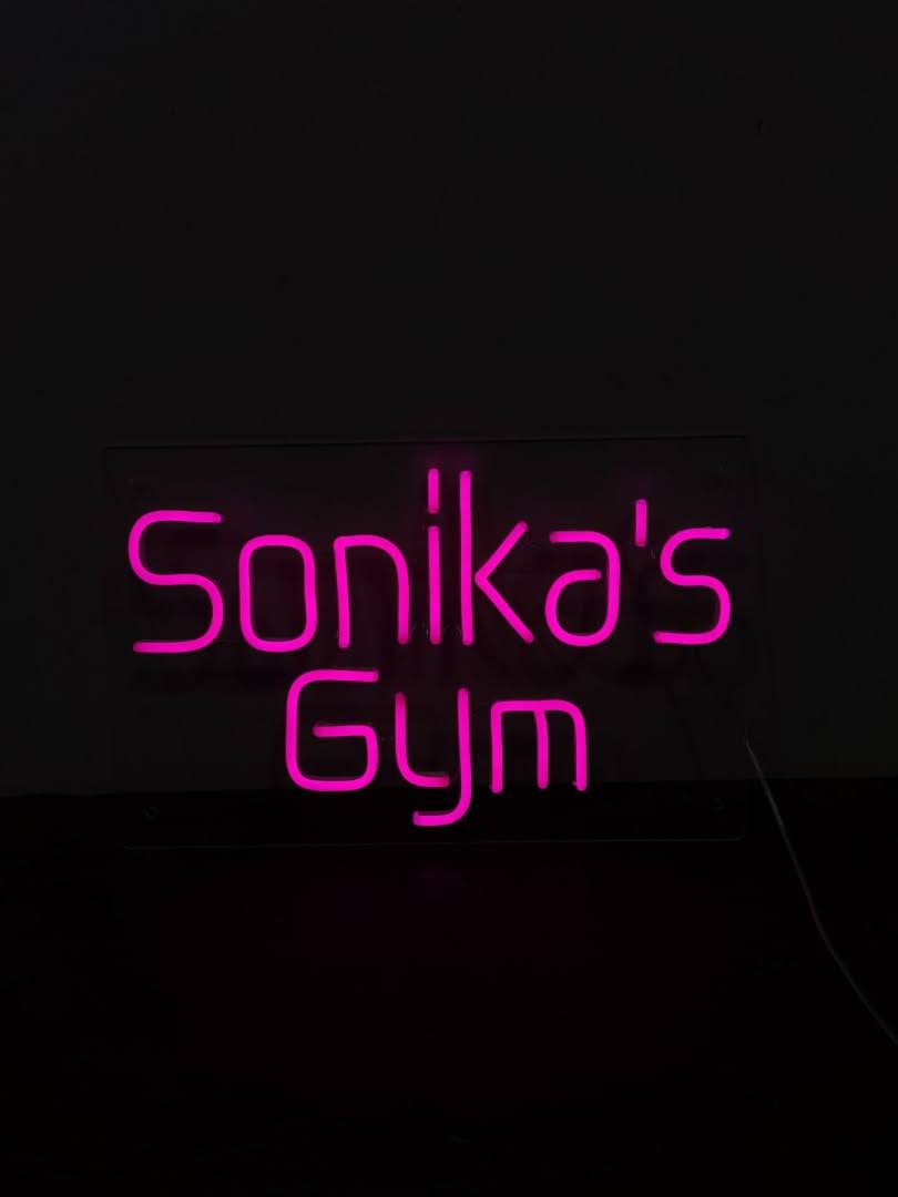 Upto 8 letter Name and Home Gym sign