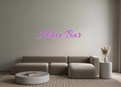 Custom Neon: Klieve Bar