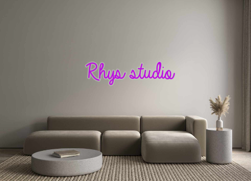 Custom Neon: Rhys studio