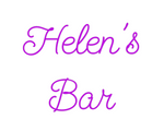 Custom Neon: Helen's 
Bar