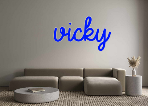 Custom Neon: vicky