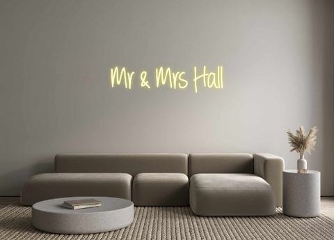 Custom Neon: Mr & Mrs Hall